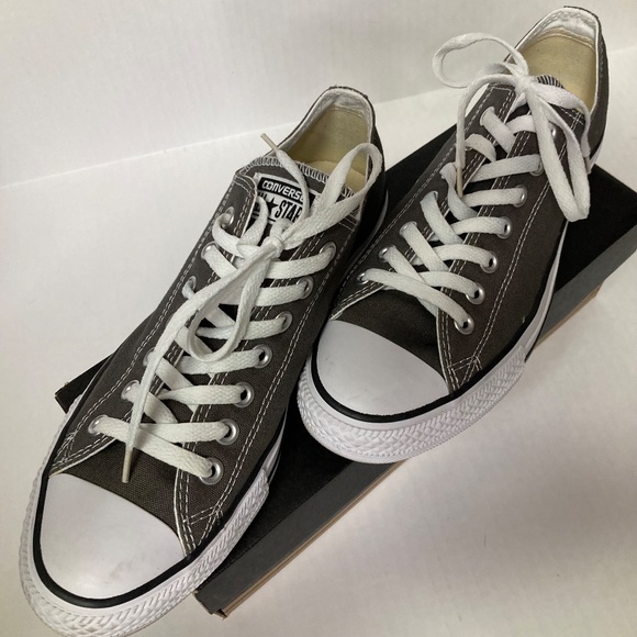 Converse All Star Chuck Taylor 9 Mens Canvas Low Top Charcoal Canvas Shoes main image 7